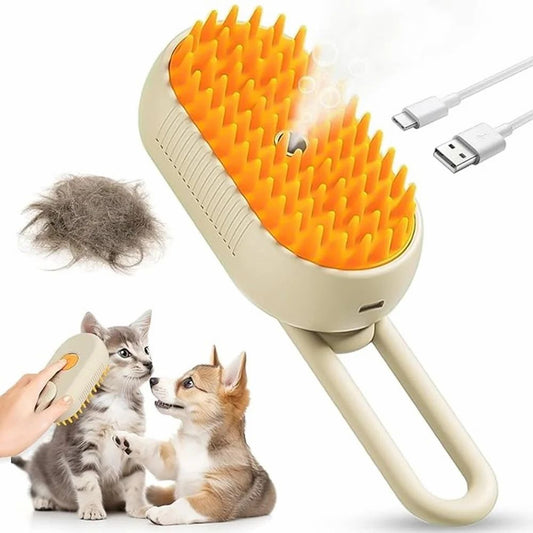 Pet steam brush